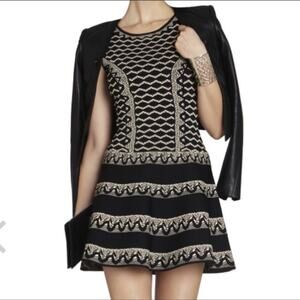 BCBGMAXAZRIA Wilma Jacquard Fit & Flare Dress Size XS NWOT